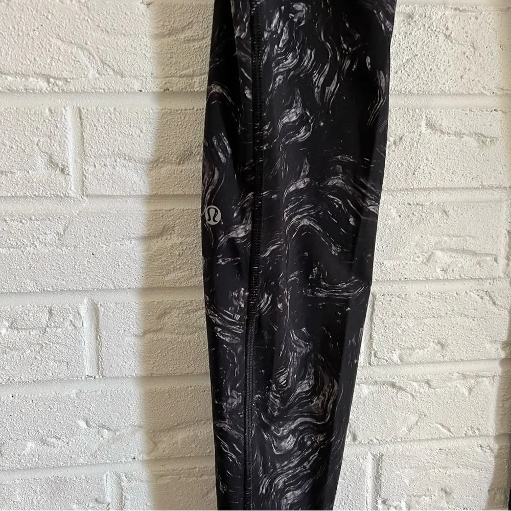 Lululemon Speed Tight II Full-On Luxtreme Arsenal Ambient Grey Black Size 8
